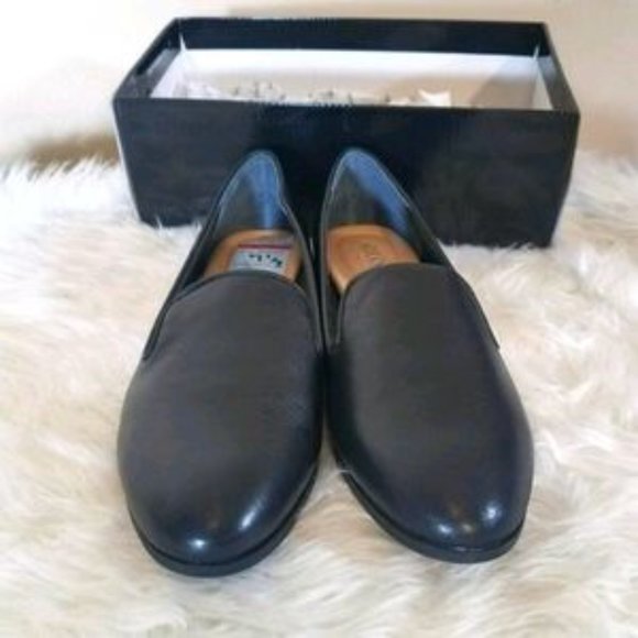 NWB Alfani black flats leather shoes size 7.5 - Picture 2 of 7
